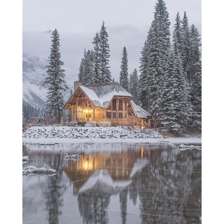 Winter Cabin by Leah Straatsma-VARPDXLSRC218A Image 1