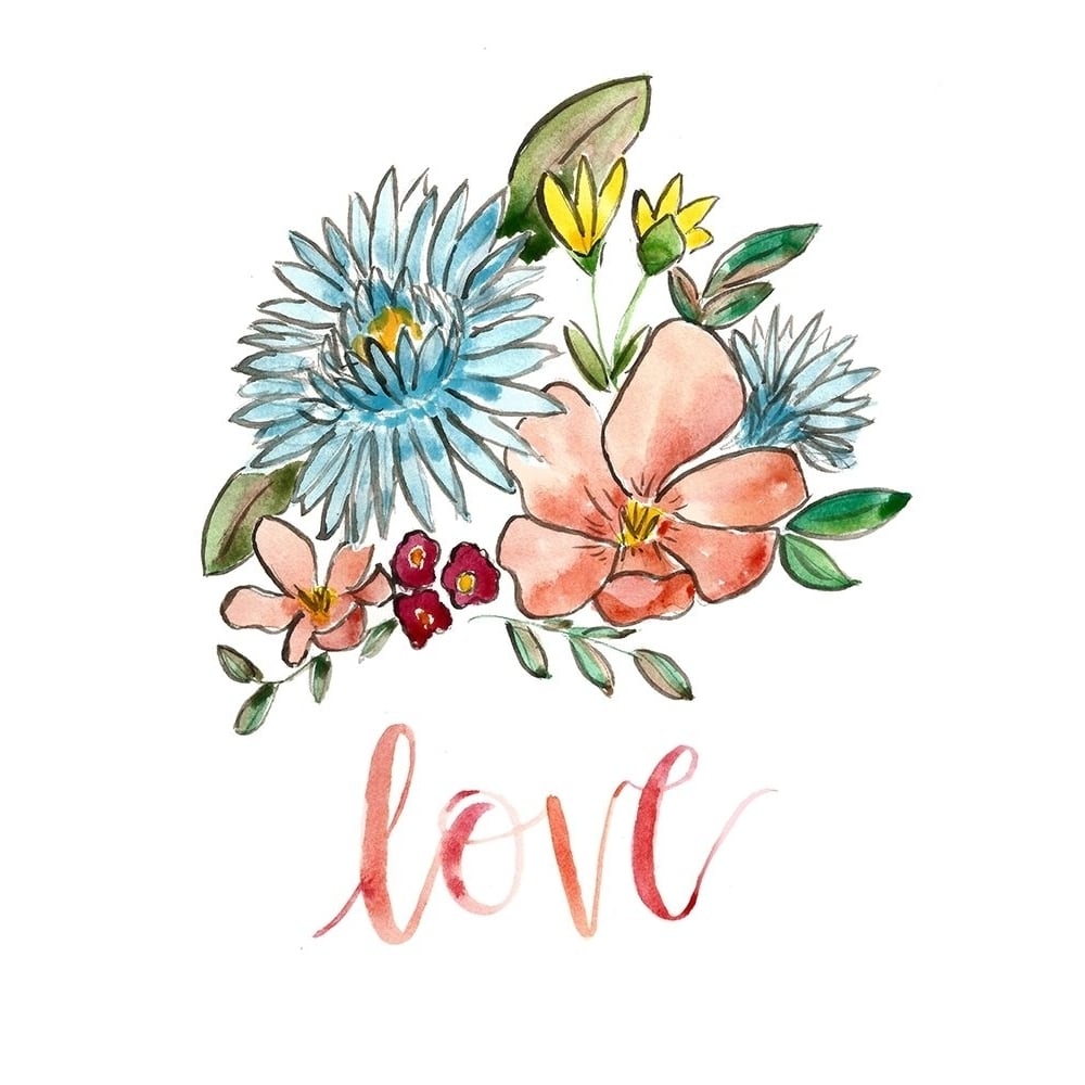 Floral Bouquet Love Poster Print - Lacy Tatum-VARPDXLT28 Image 1