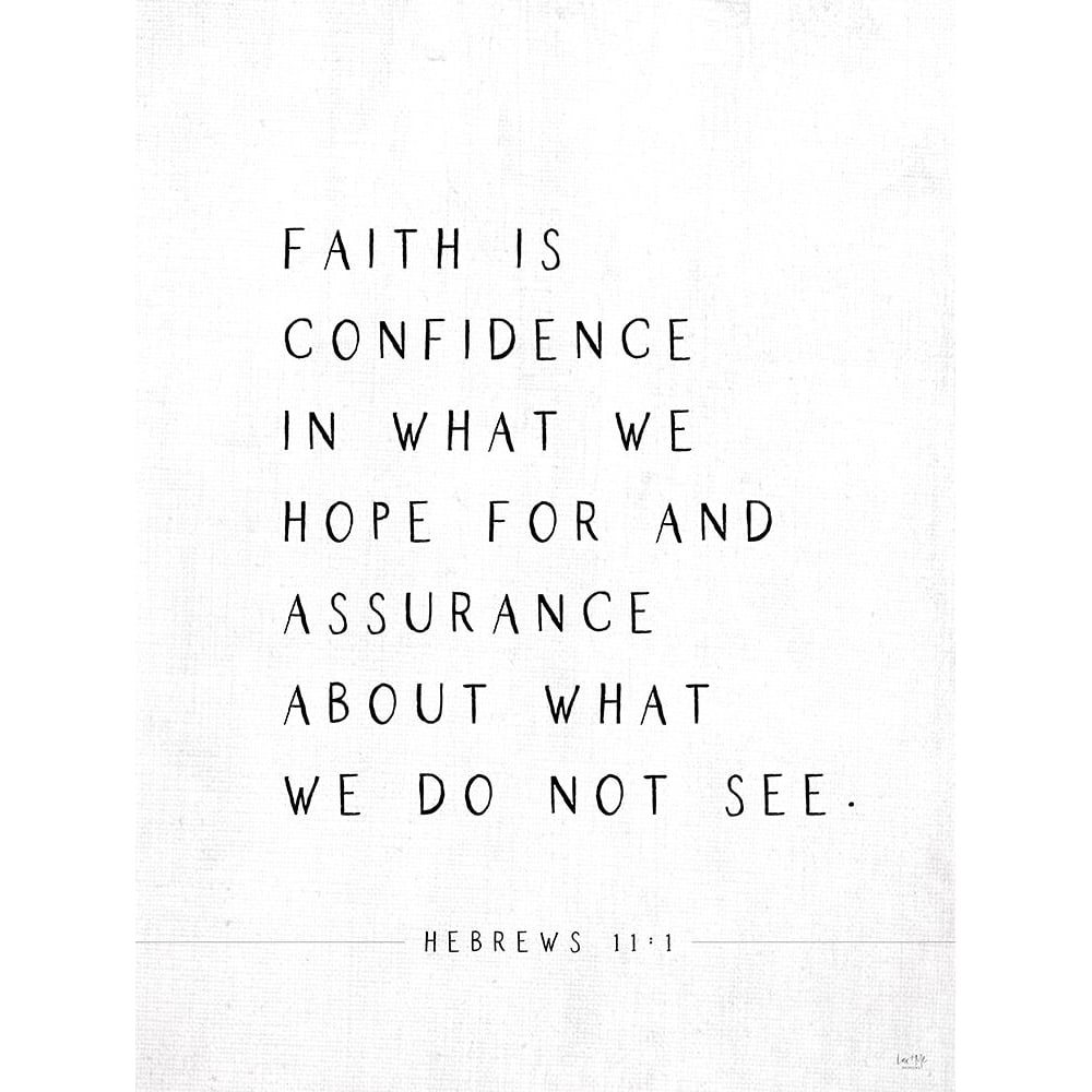 Faith is Confidence Poster Print by Lux + Me Designs Lux + Me Designs-VARPDXLUX142 Image 1