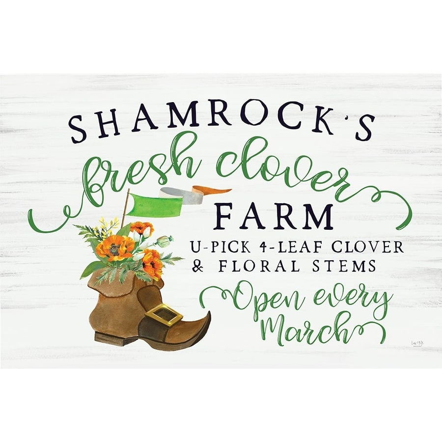 Shamrocks Fresh Clover Farm Poster Print - Lux + Me Designs-VARPDXLUX846 Image 1