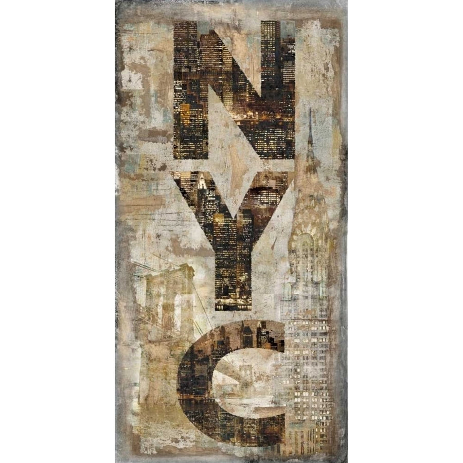 NYC Vertical Poster Print by Luke Wilson-VARPDXLW7390 Image 1