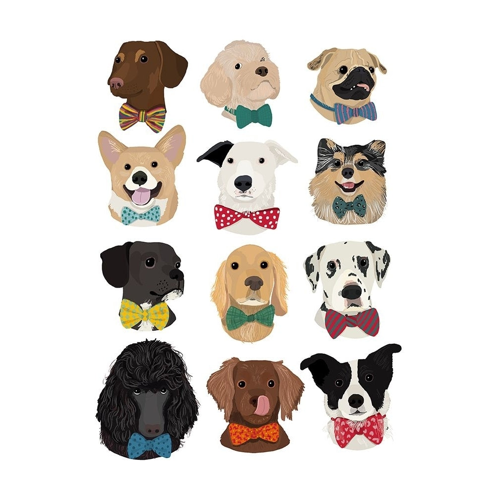 Dogs in Bow Ties Poster Print - Hanna Melin-VARPDXM1975D Image 1