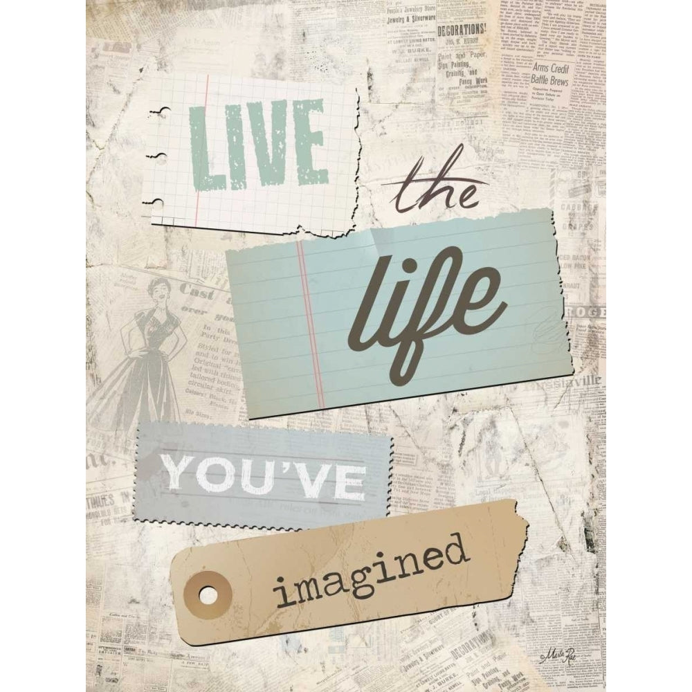 Live the Life Youve Imagined Poster Print by Marla Rae-VARPDXMA1061 Image 1