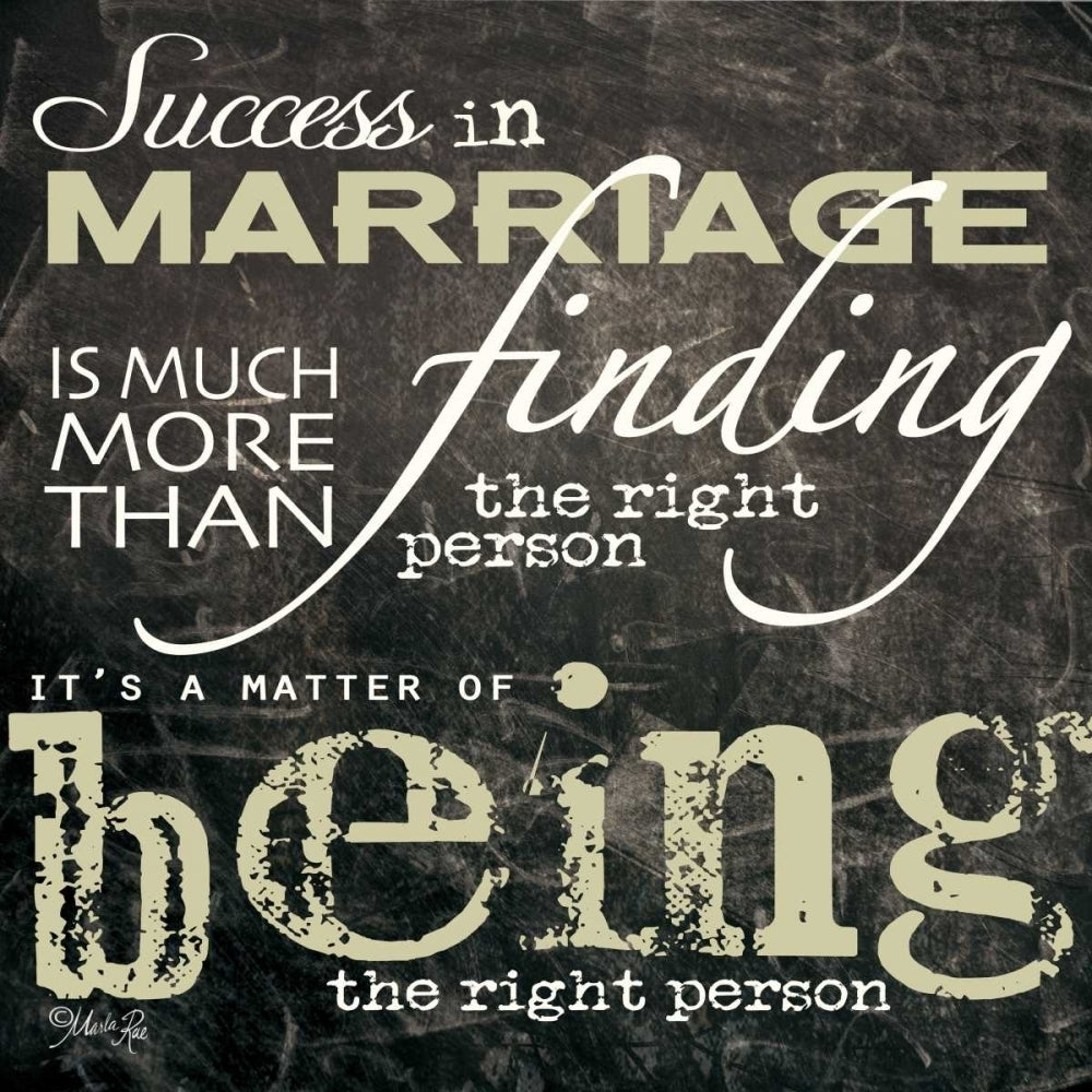 Success in Marriage Poster Print by Marla Rae-VARPDXMA120 Image 1