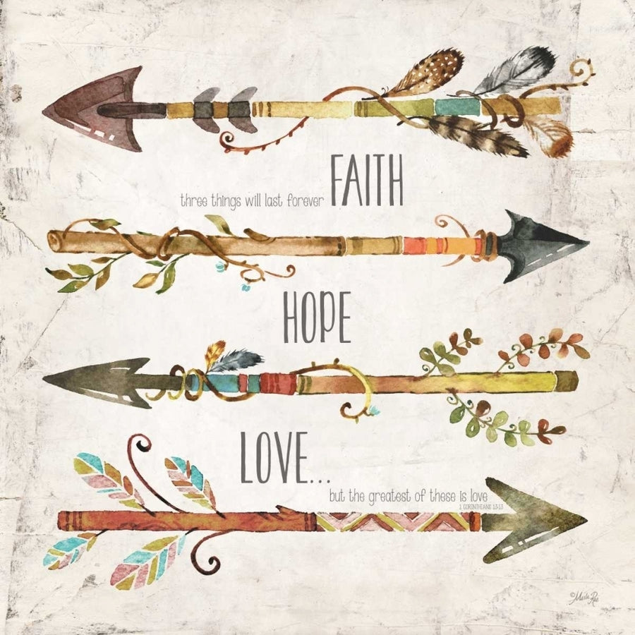 Faith Hope Love Poster Print by Marla Rae-VARPDXMA2085 Image 1