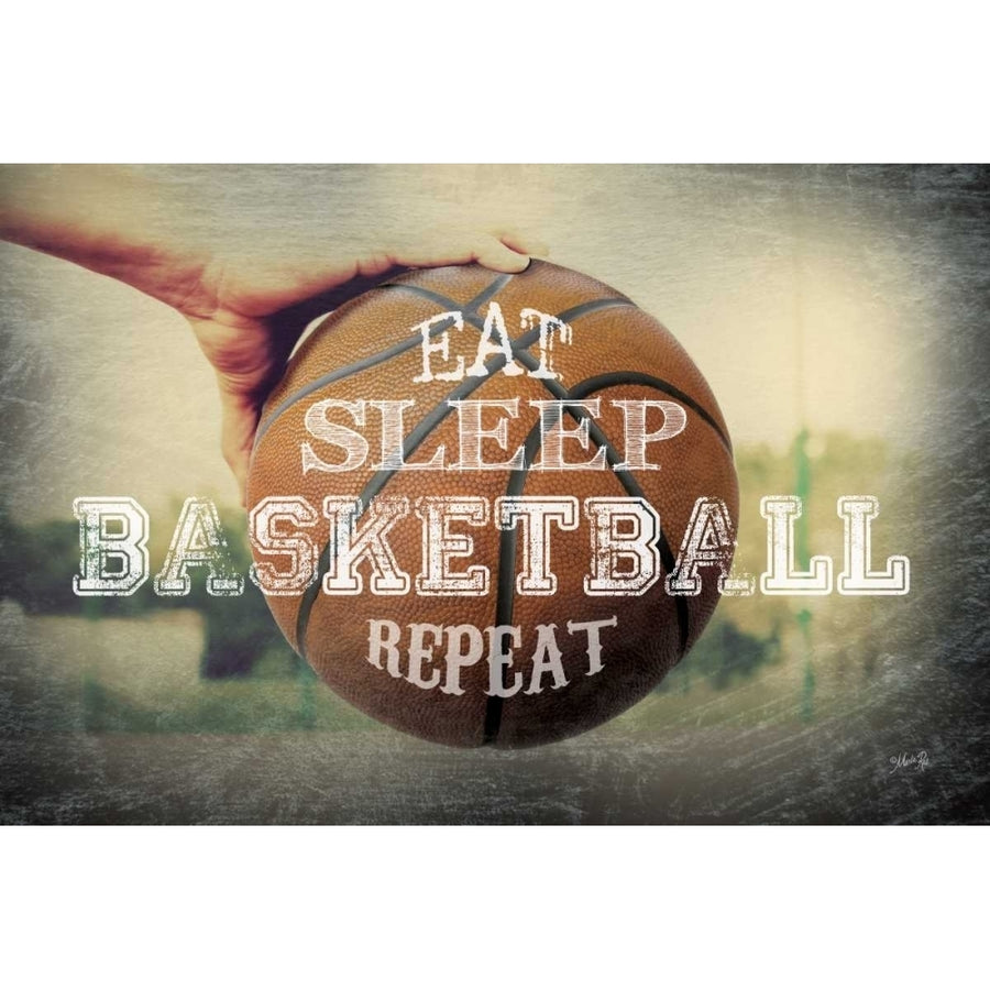 Eat Sleep Basketball Repeat Poster Print by Marla Rae-VARPDXMA2126 Image 1