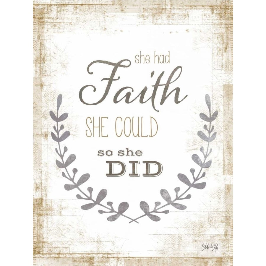 She Had Faith Poster Print by Marla Rae-VARPDXMA2193 Image 1