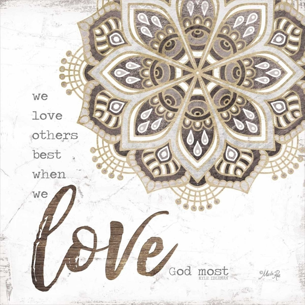 Love God Most Poster Print by Marla Rae-VARPDXMA2339 Image 1