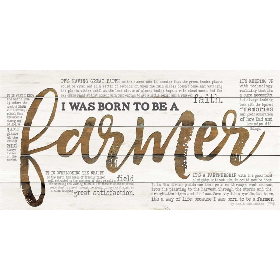 Born to be a Farmer Poster Print by Marla Rae-VARPDXMA2394 Image 1