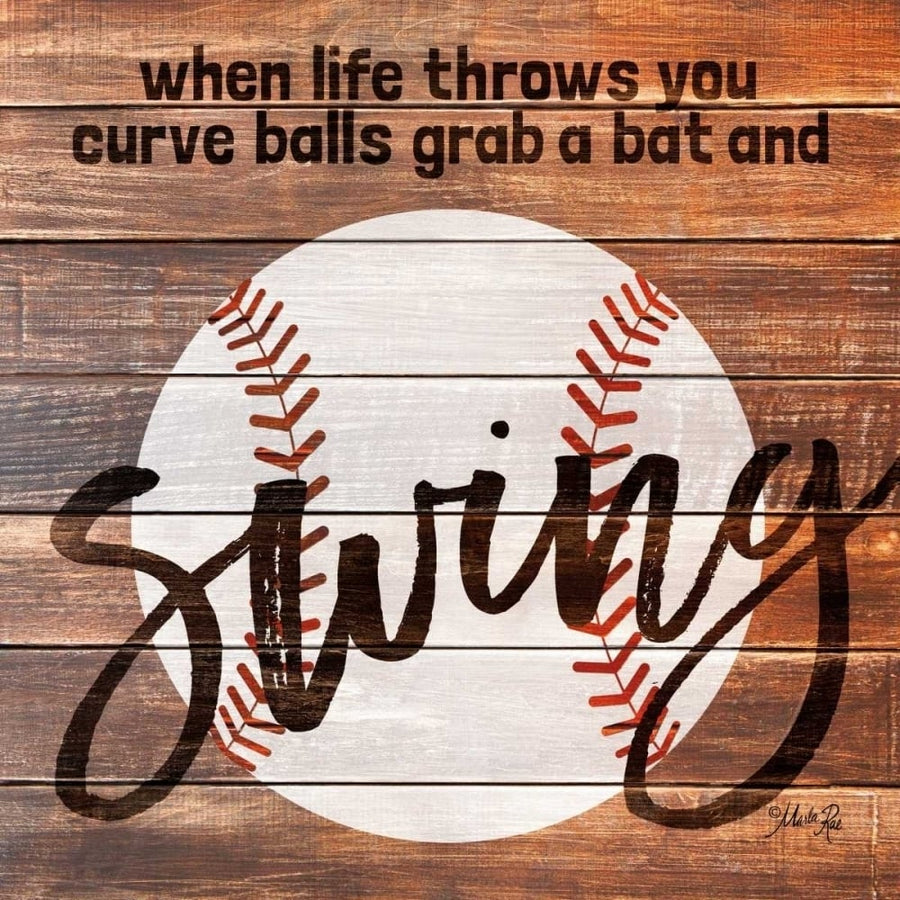 Grab a Bat and Swing Poster Print by Marla Rae-VARPDXMA2472 Image 1