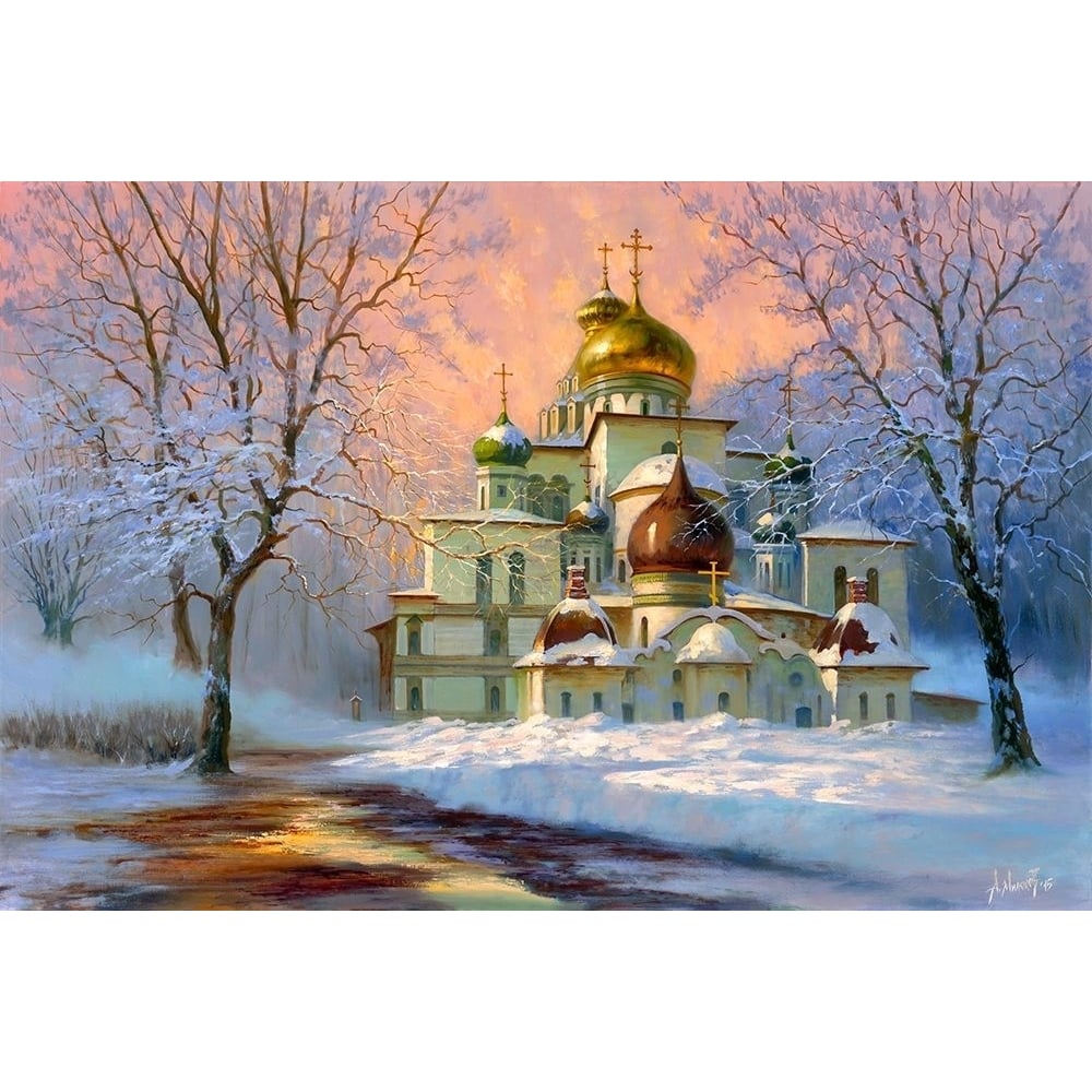 Resurrection Cathedral of the Jerusalem Monastery Poster Print by Alexey Milyukov-VARPDXMA4 Image 1