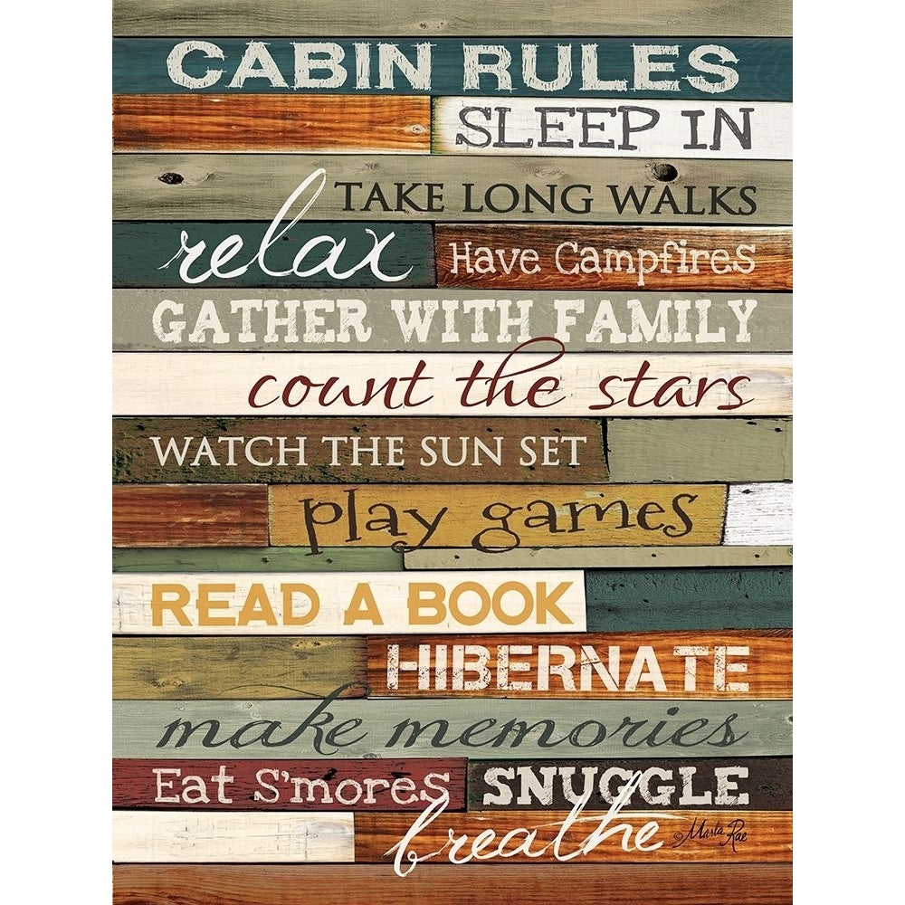 Cabin Rules by Marla Rae-VARPDXMA846A Image 1