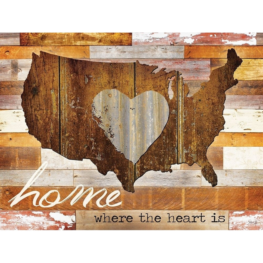 Home - Where the Heart Is Poster Print by Marla Rae-VARPDXMA993 Image 1