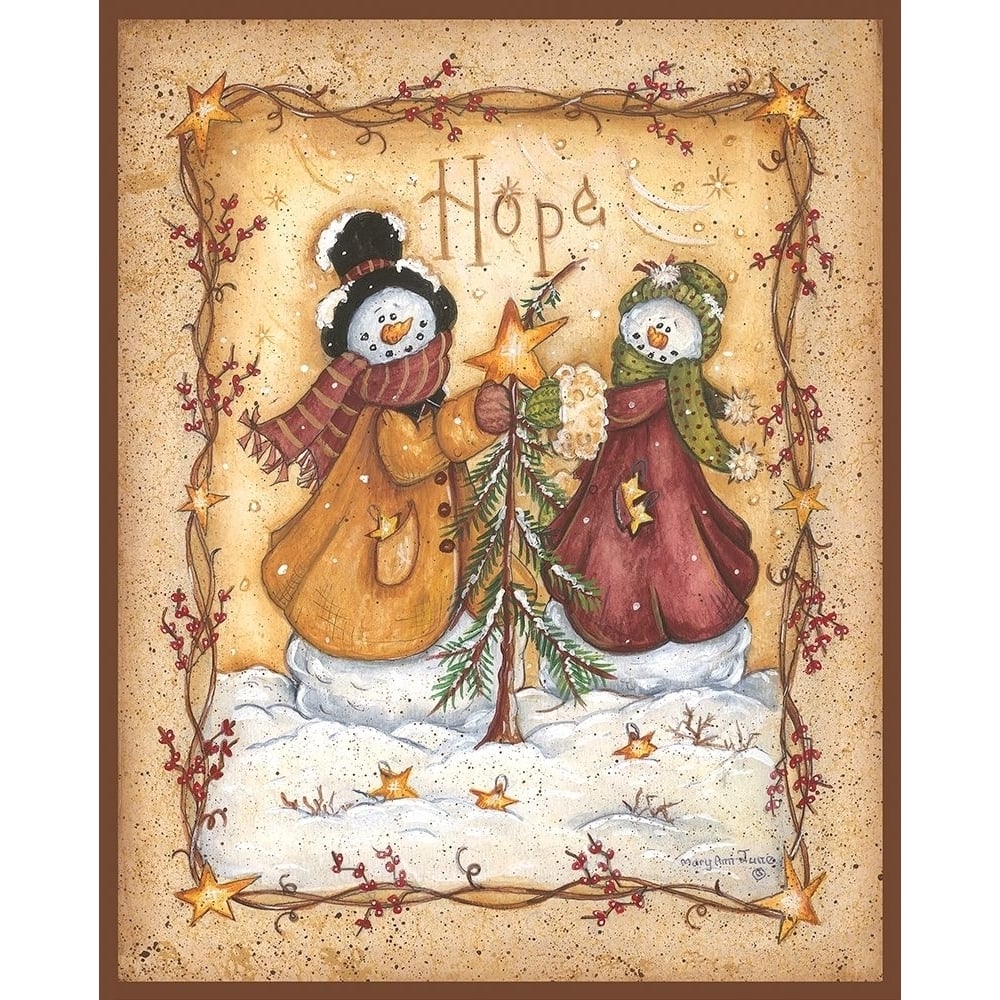 Snow Folk Hope Poster Print by Mary Ann June-VARPDXMARY217 Image 1