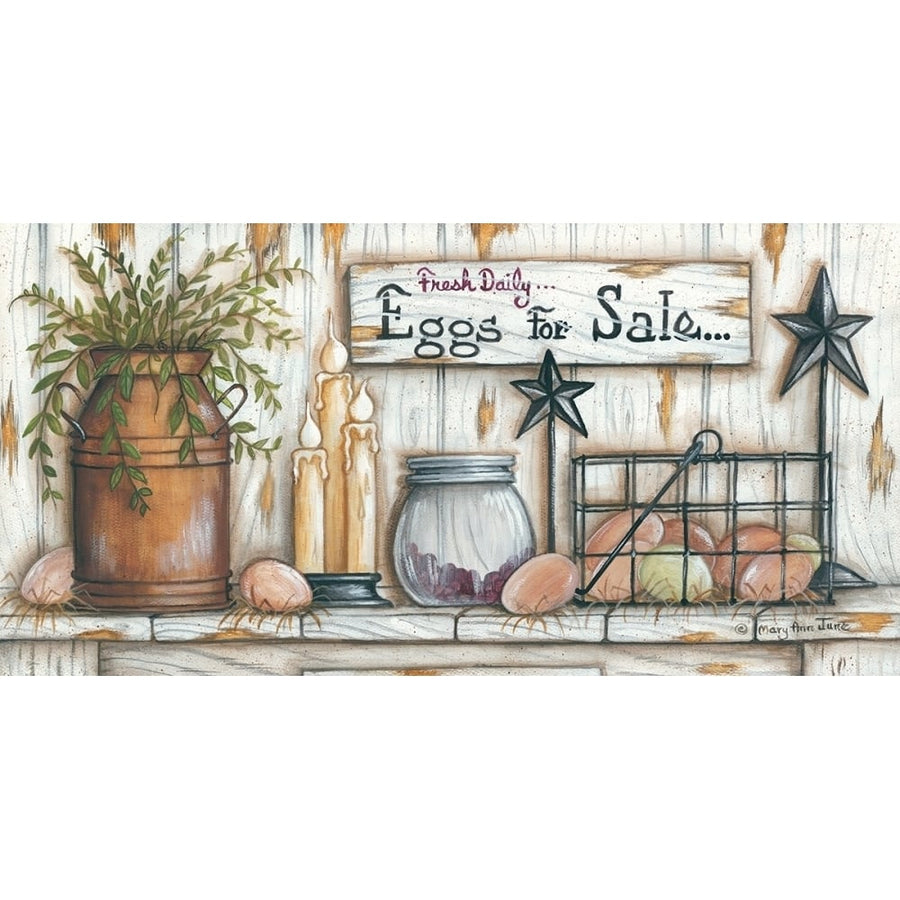 Eggs for Sale Poster Print by Mary Ann June-VARPDXMARY459 Image 1