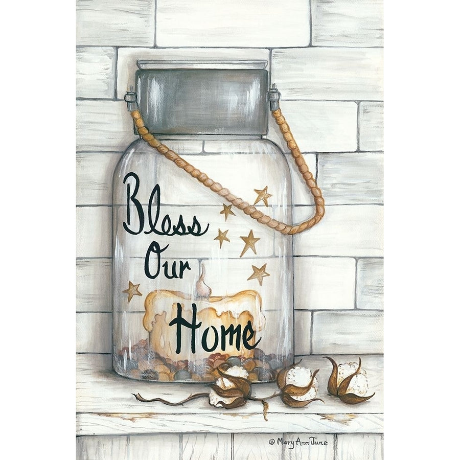 Glass Luminary Bless Our Home Poster Print by Mary Ann June-VARPDXMARY520 Image 1