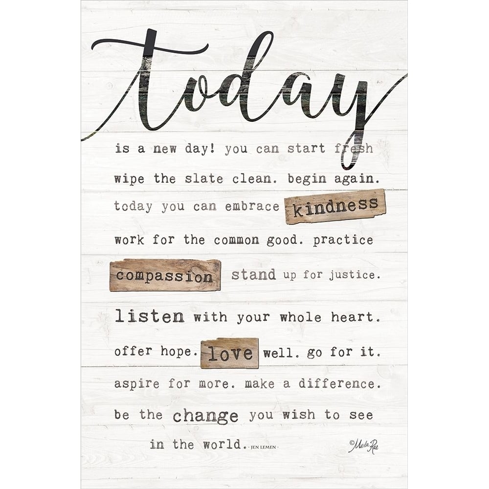 Today Is Poster Print by Marla Rae-VARPDXMAZ5215 Image 1