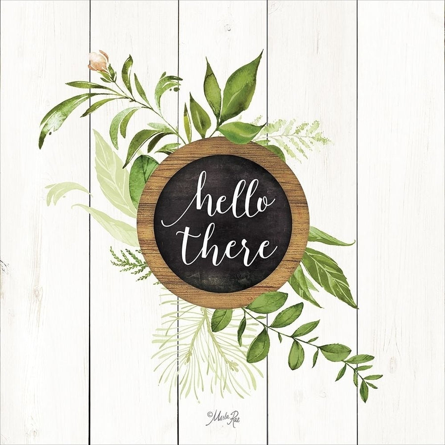 Hello There Greenery Poster Print by Marla Rae-VARPDXMAZ5063 Image 1