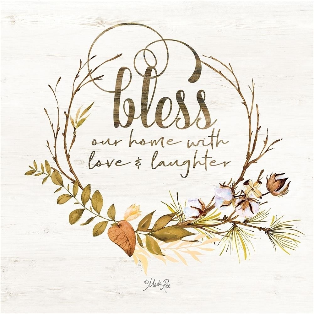 Bless Our Home Fall Foliage Poster Print by Marla Rae-VARPDXMAZ5154 Image 1