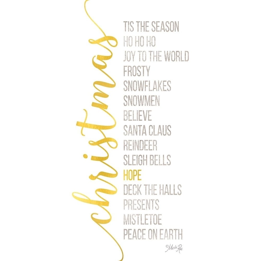 Christmas Sentiments Poster Print by Marla Rae-VARPDXMAZ5123A Image 1