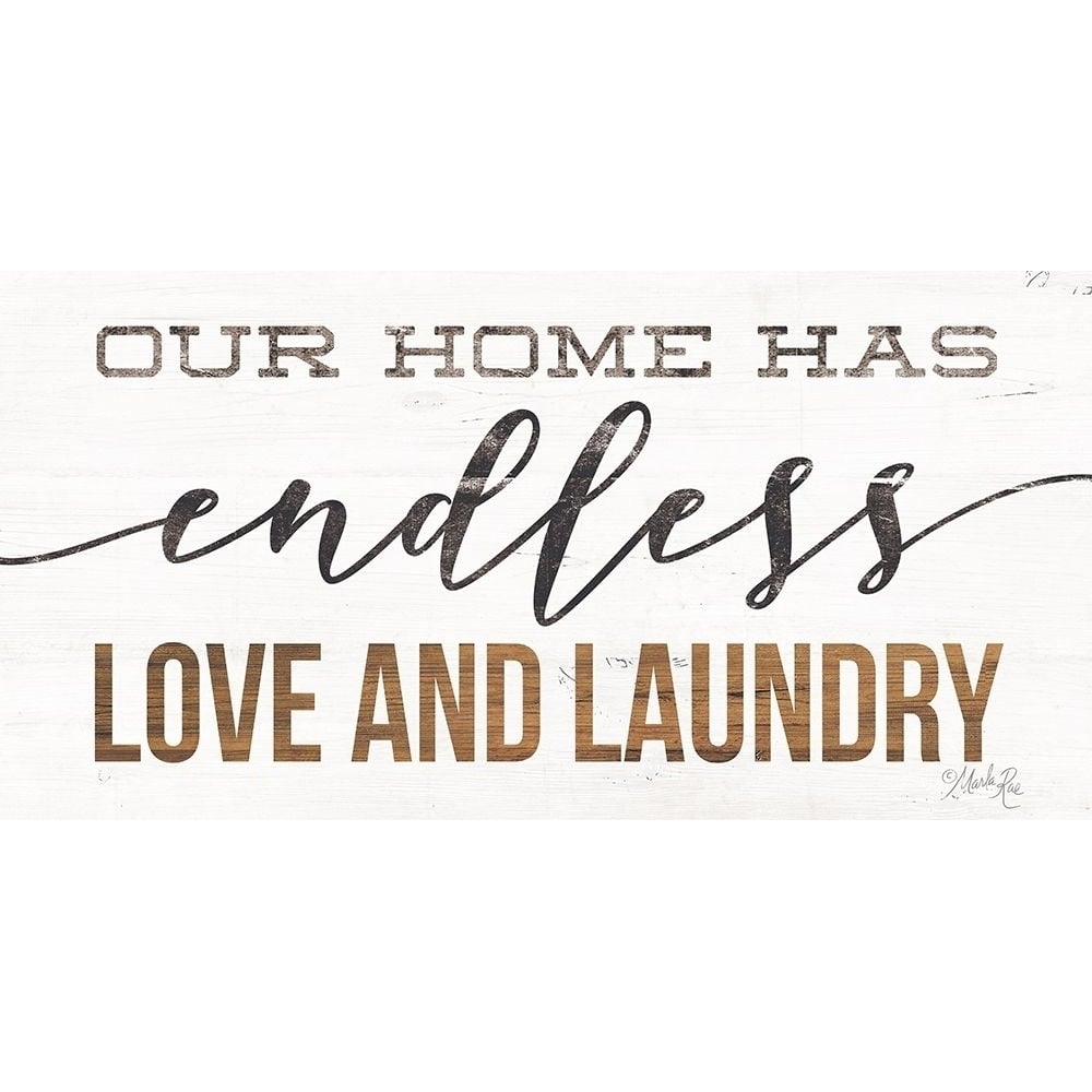 Endless Love and Laundry Poster Print by Marla Rae-VARPDXMAZ5393 Image 1