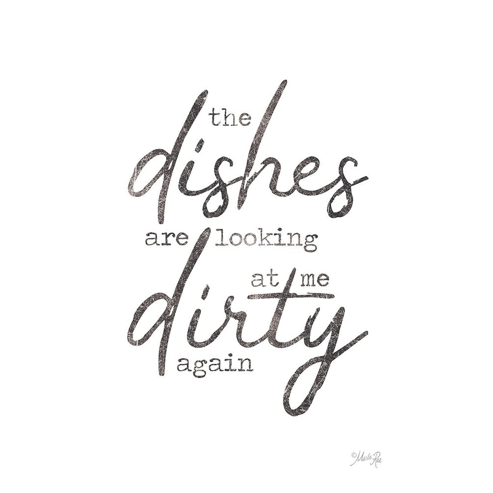 Dirty Dishes Poster Print by Marla Rae-VARPDXMAZ5664 Image 1