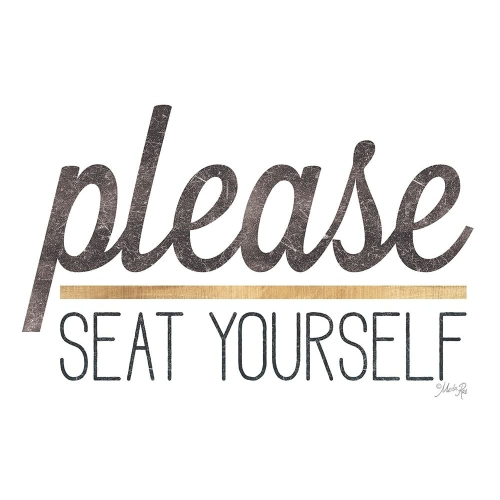 Please Seat Yourself Poster Print by Marla Rae-VARPDXMAZ5655 Image 1