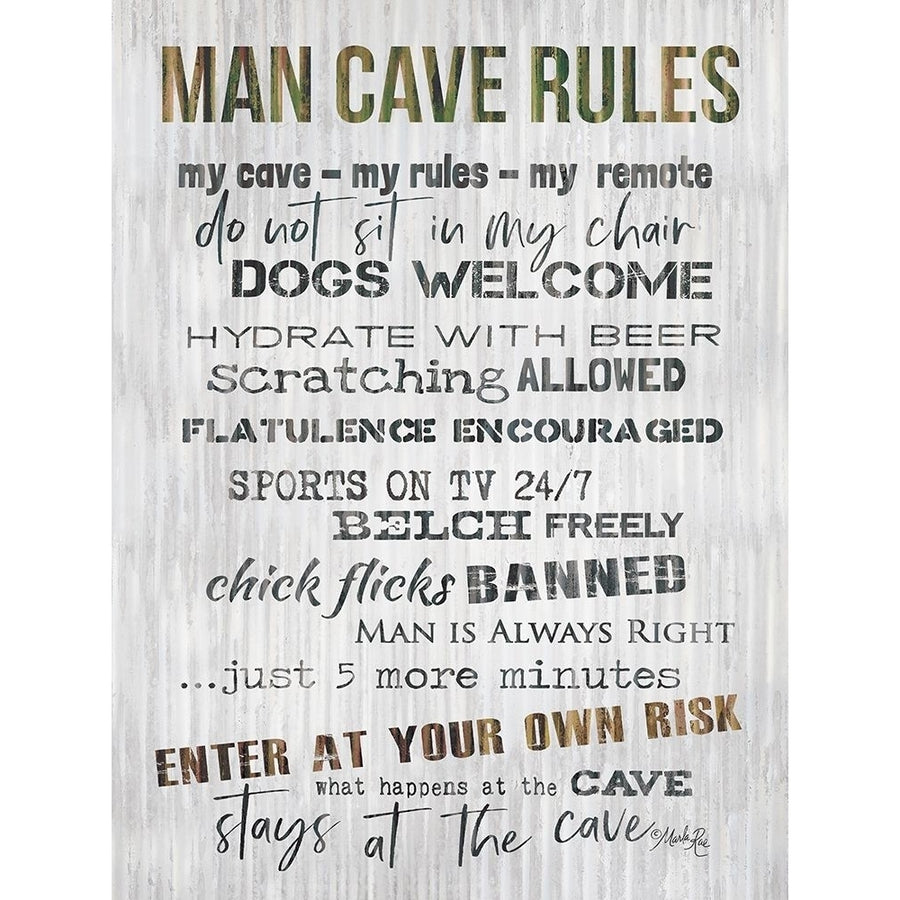 Man Cave Rules IV Poster Print by Marla Rae-VARPDXMAZ5753 Image 1