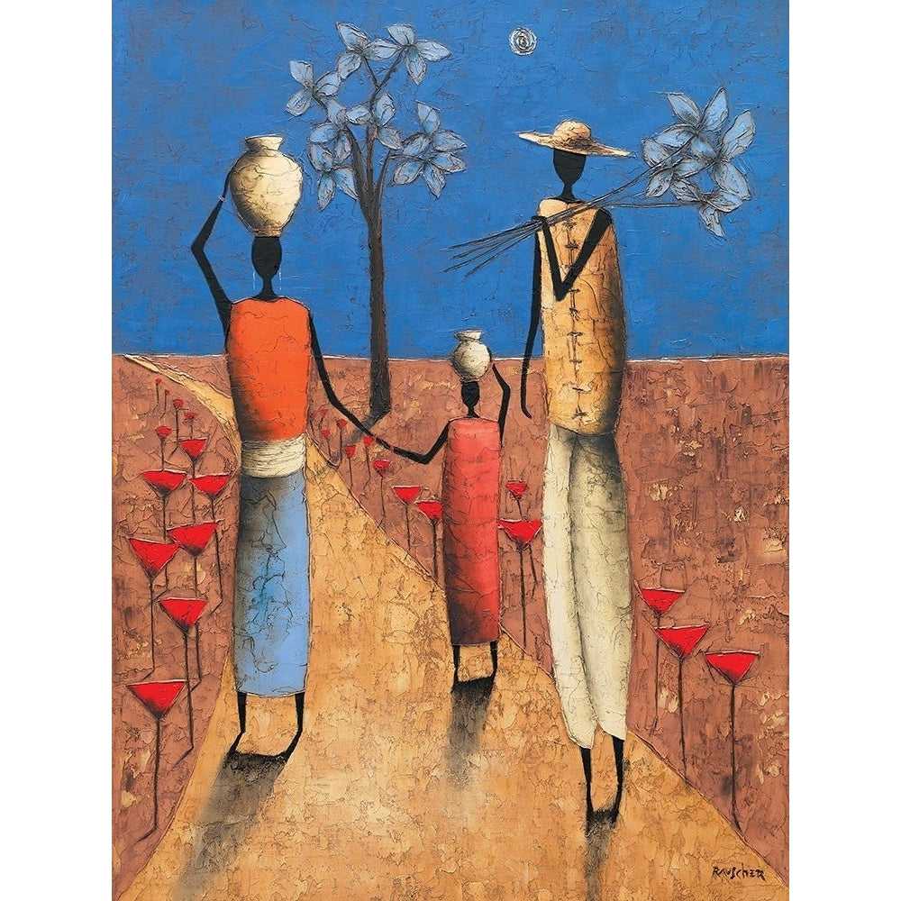 La famille et larbre bleu Poster Print by Michel Rauscher-VARPDXMC1215 Image 1