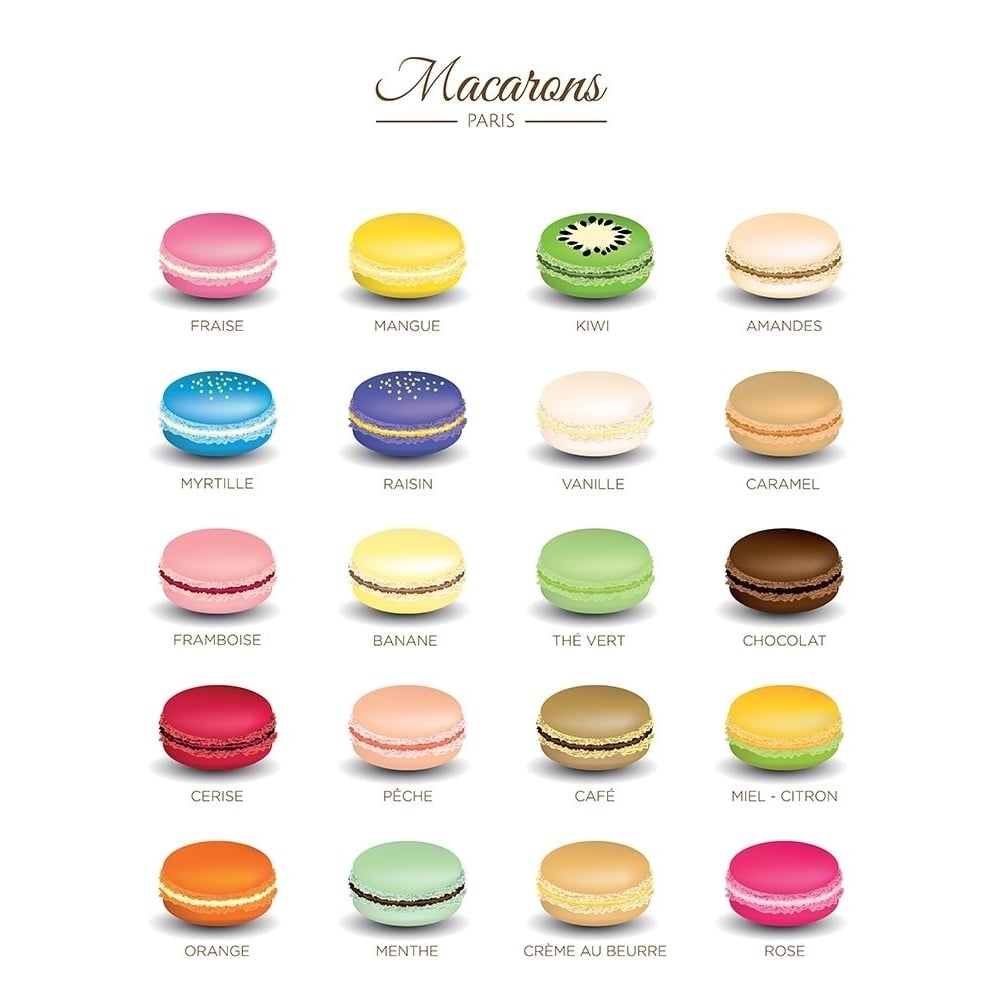 Macarons Menu Poster Print by Braun Studio Braun Studio-VARPDXMC1316 Image 1