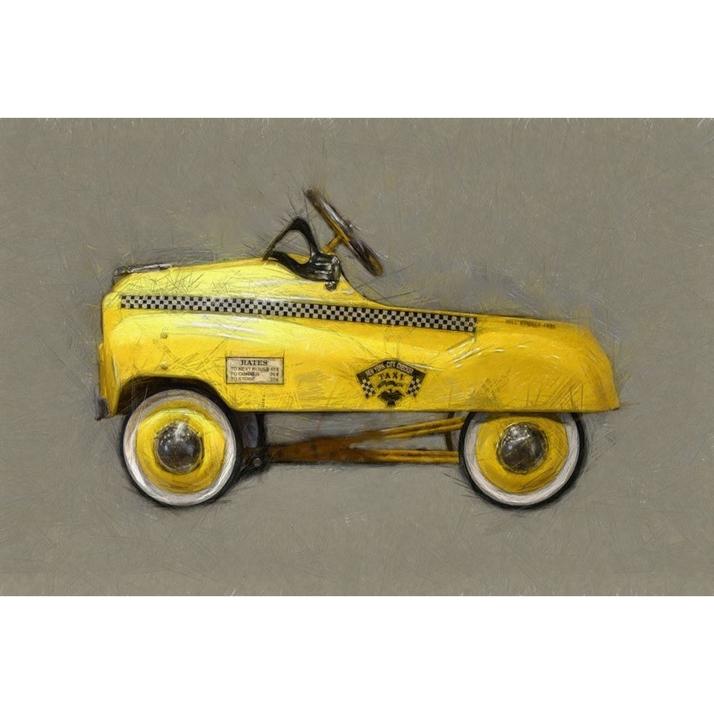 Taxi Cab Pedal Car Poster Print - Michelle Calkins-VARPDXMCK118461 Image 1