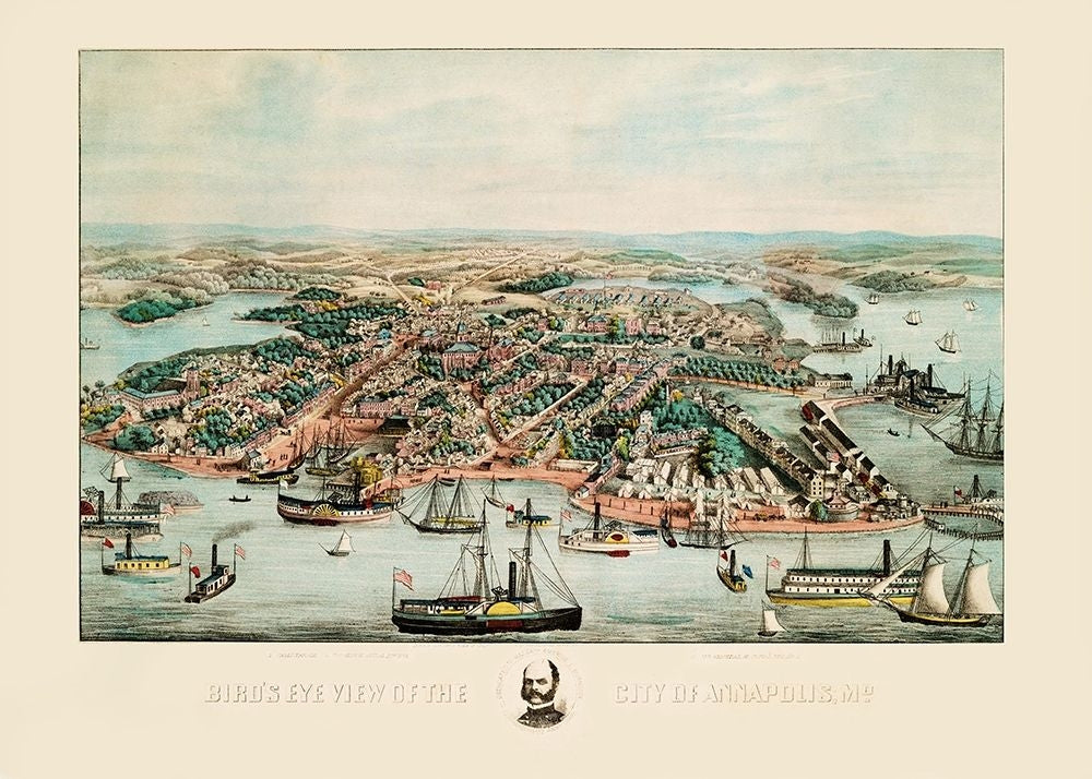 Annapolis Maryland - Magnus 1864 Poster Print by Magnus Magnus-VARPDXMDAN0011 Image 1