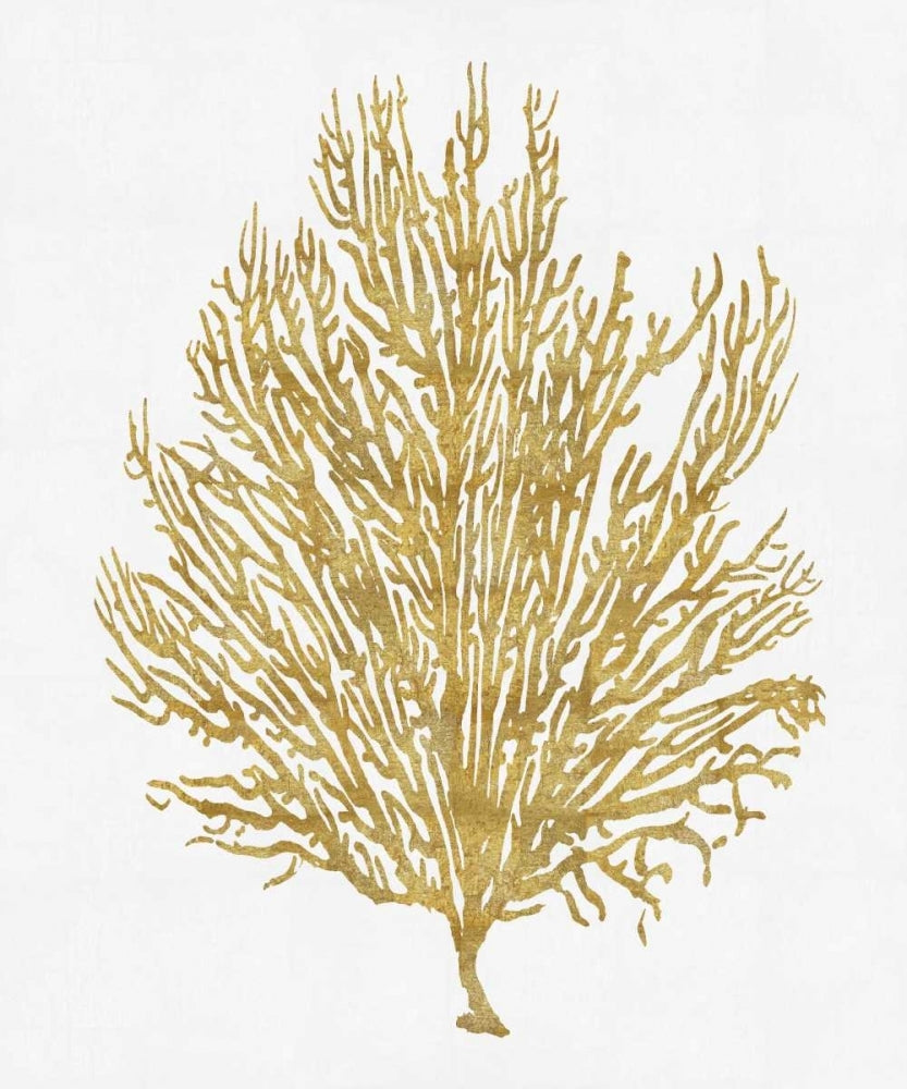 Sea Life - Gold on White V Poster Print by Melonie Miller-VARPDXMEL112659DG Image 1