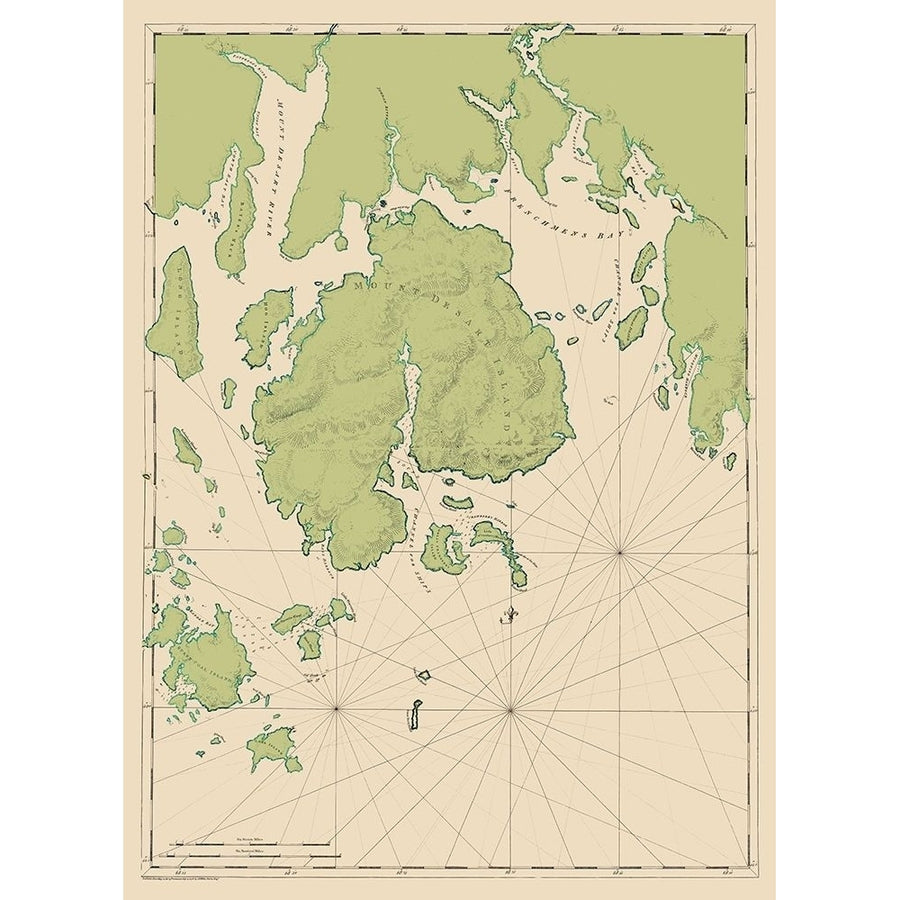 Mt Desert Island and Coast - Des Barres 1776 Poster Print by Des Barres Des Barres-VARPDXMEMO0005 Image 1