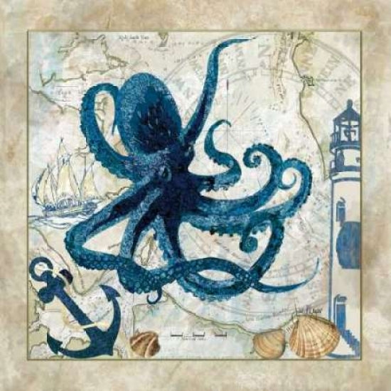 Nautical Octopus Poster Print by Jill Meyer-VARPDXMEY013 Image 1