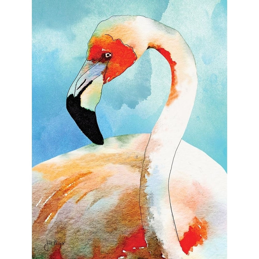 Amazing Flamingos II Poster Print by Jill Meyer-VARPDXMEY041 Image 1