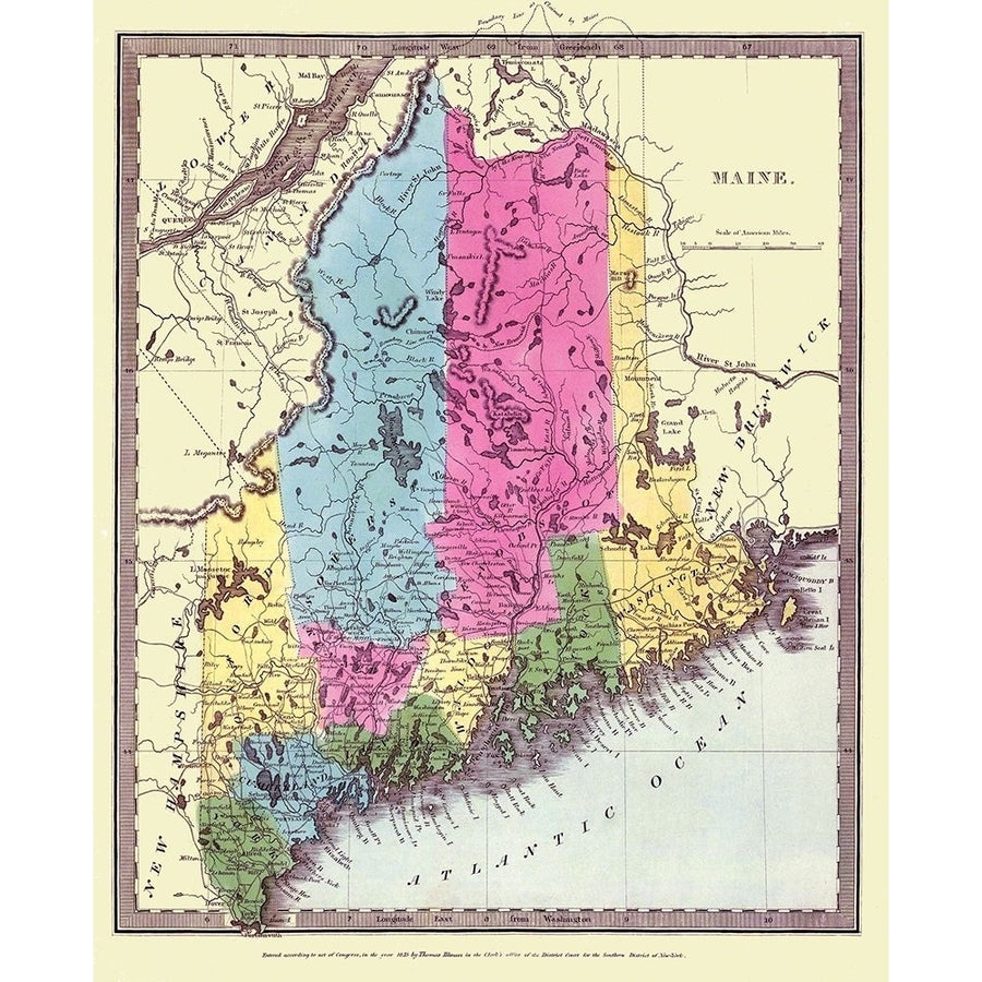 Maine - Burr 1835 Poster Print by Burr Burr-VARPDXMEZZ0003 Image 1