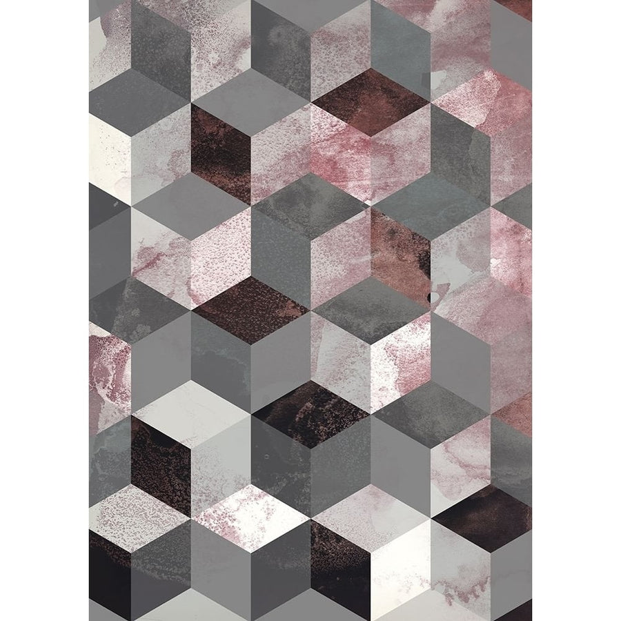 Cubes Rose Poster Print by Design Fabrikken Design Fabrikken-VARPDXMF9690885 Image 1