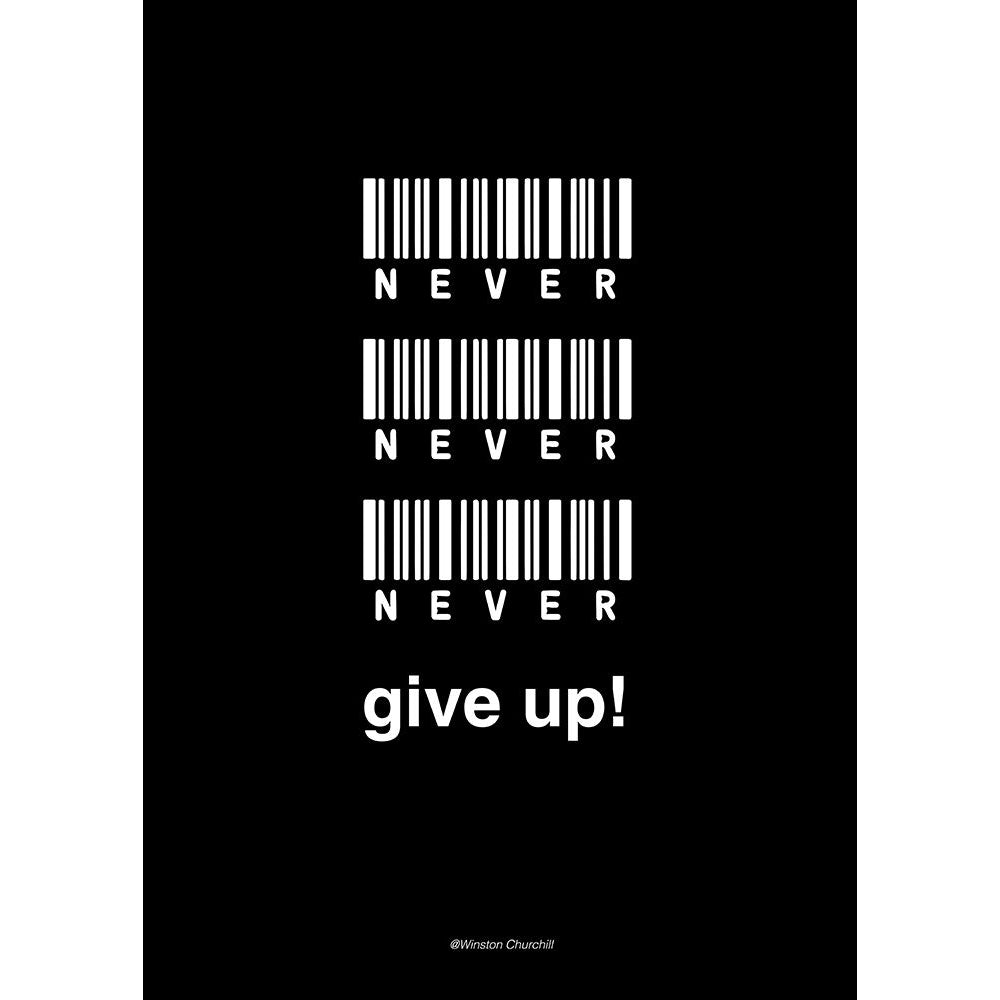 Never Give Up Poster Print by Design Fabrikken Design Fabrikken-VARPDXMF9691632 Image 1