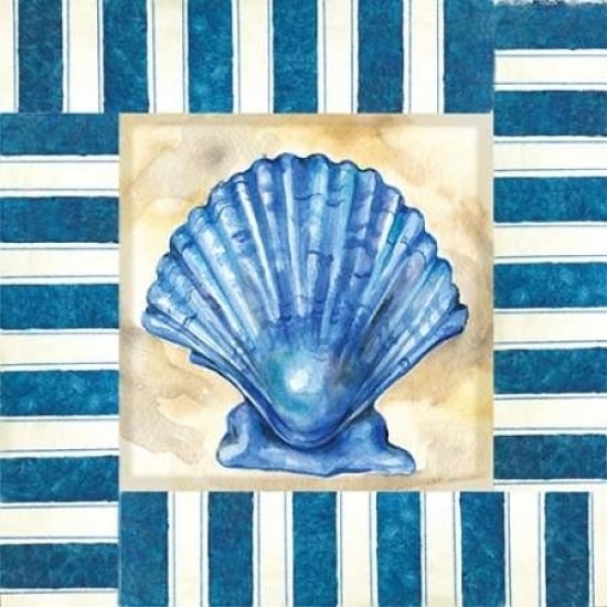 Nautical Scallop Poster Print by Margaret Ferry-VARPDXMFY130 Image 1