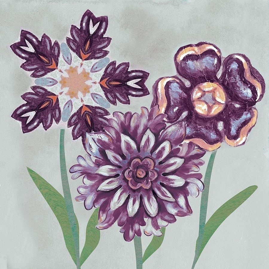 Posies In Purple II Poster Print by Margaret Ferry-VARPDXMFY194 Image 1