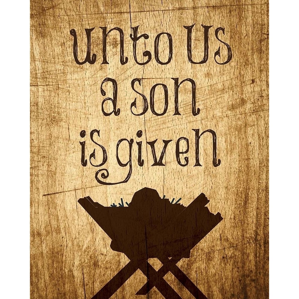 Unto Us Manger 2 Poster Print by Melody Hogan-VARPDXMHRC031A1 Image 1