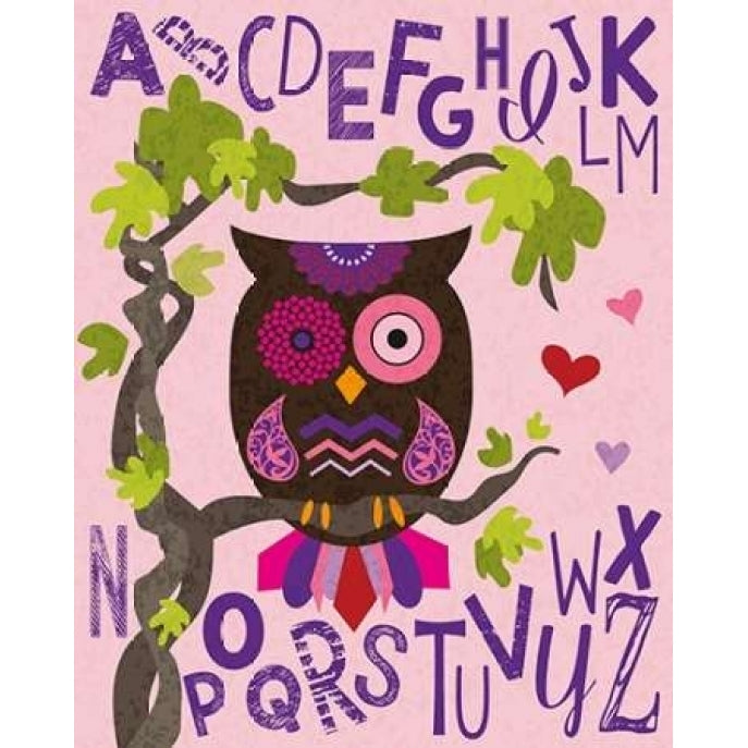 Owl Set Numlet Pinks 1 Poster Print by Melody Hogan-VARPDXMHRC131C Image 2