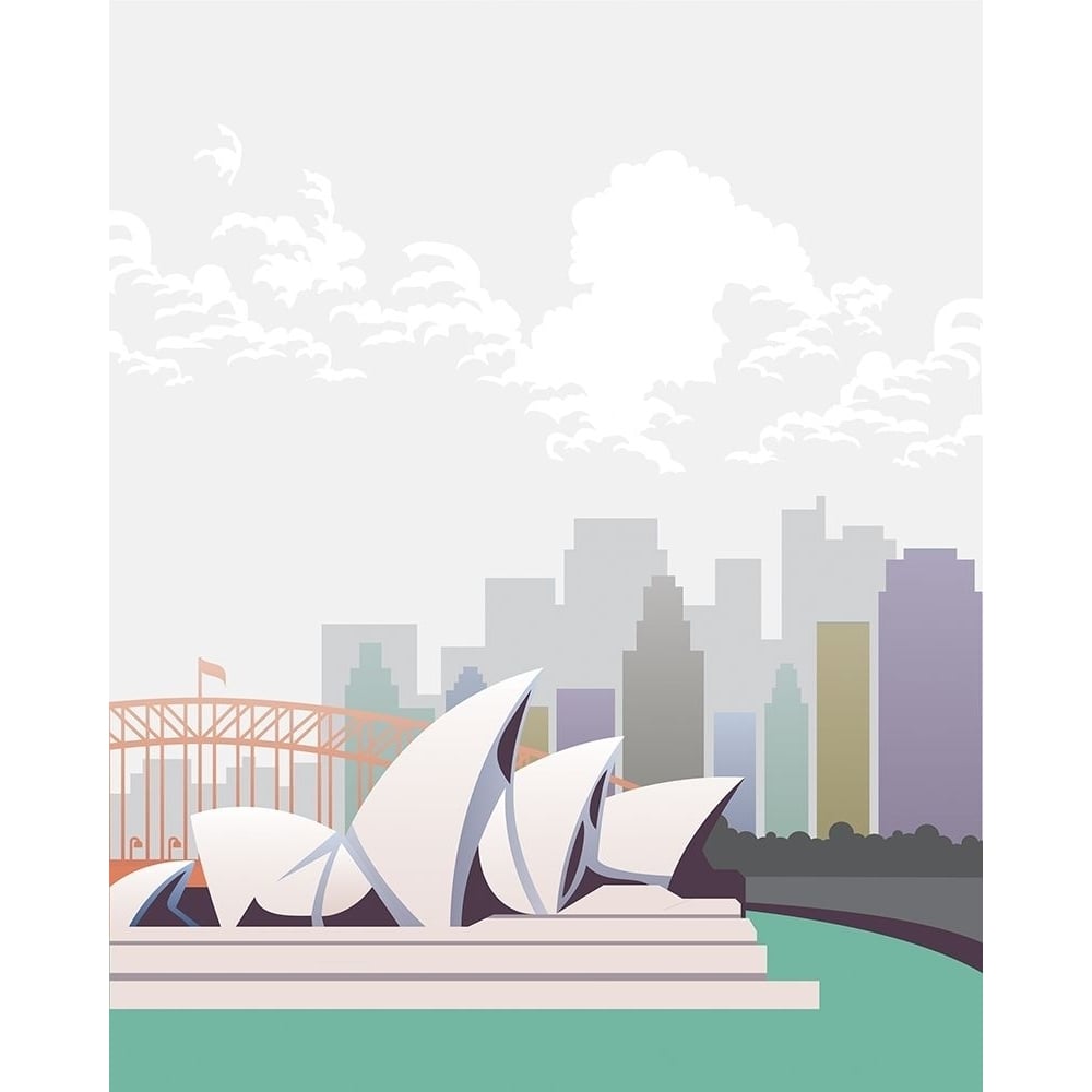 Deco World Landmarks 3 Poster Print by Melody Hogan-VARPDXMHRC230C Image 1