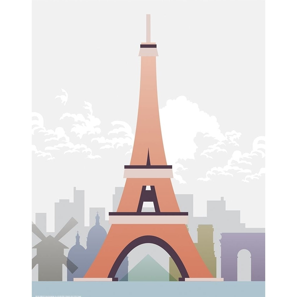 Deco World Landmarks 2 Poster Print by Melody Hogan-VARPDXMHRC230B Image 1