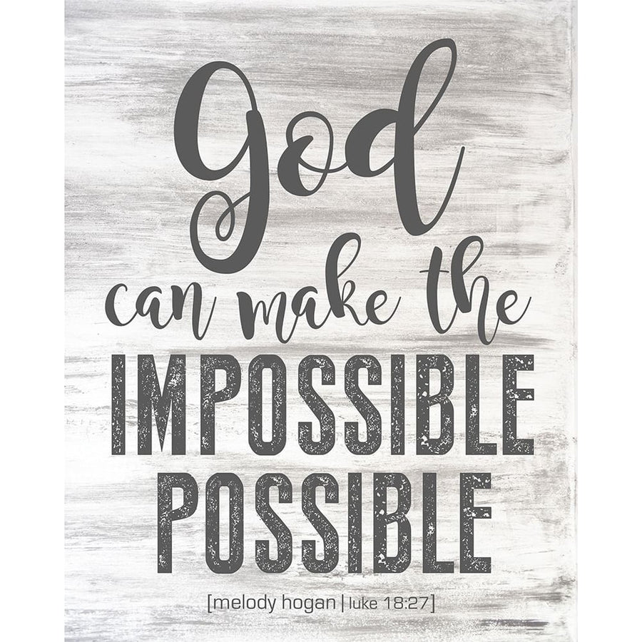 Luke 18:27 Poster Print by Melody Hogan-VARPDXMHRC236A Image 1