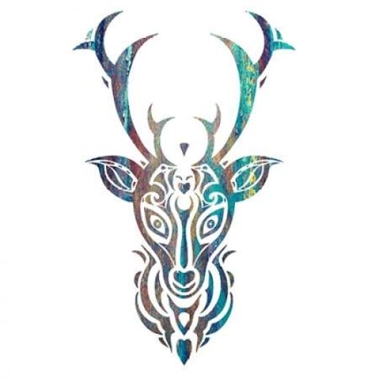 Tribal Buck 3 Poster Print by Melody Hogan-VARPDXMHSQ136C Image 1