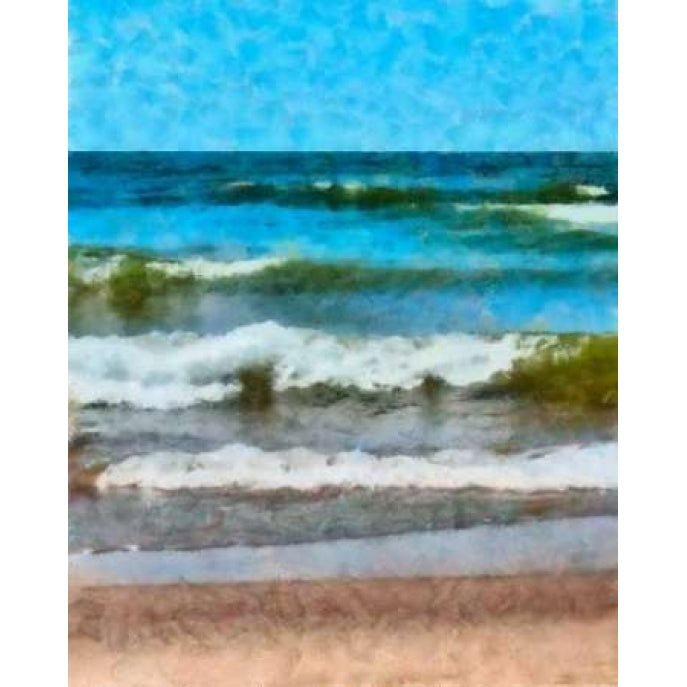 Lake Michigan layers Poster Print by Michelle Calkins-VARPDXMI1068 Image 1