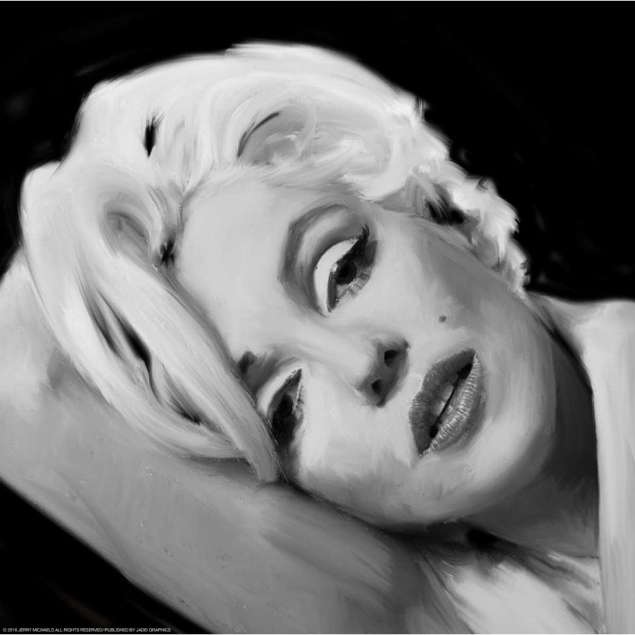 Marilyns Lips Poster Print by Jerry Michaels-VARPDXMIC19BW Image 1