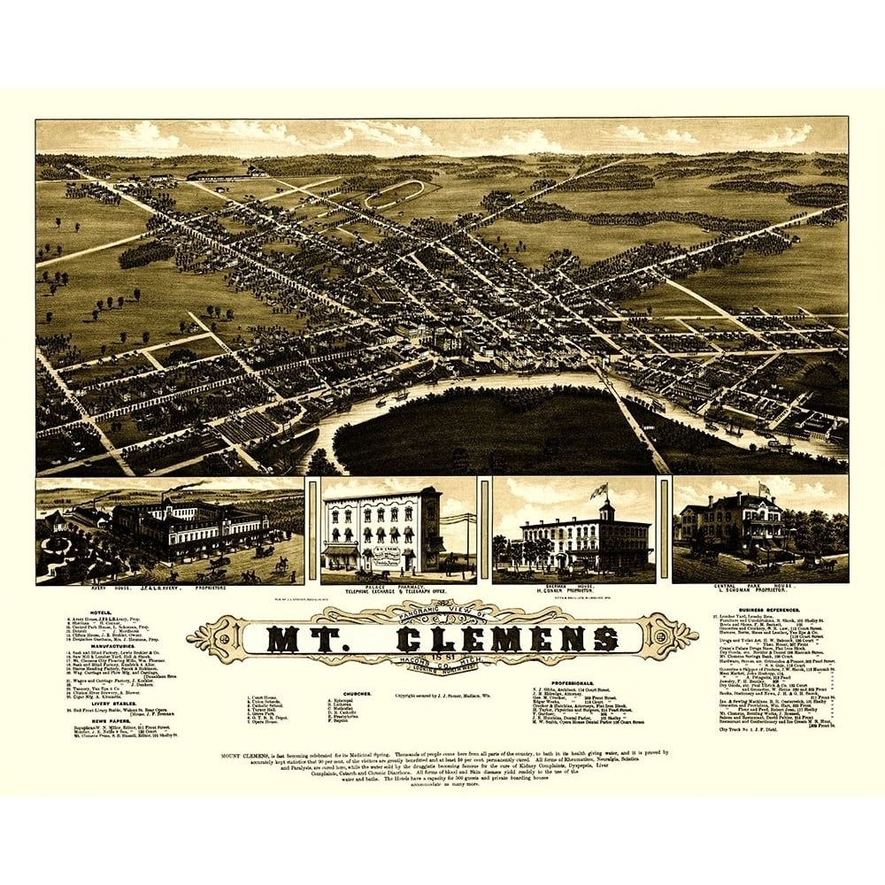 Mt Clemens Michigan - Beck 1881 Poster Print by Beck Beck-VARPDXMIMT0001 Image 1